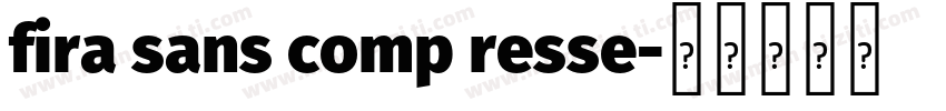fira sans comp resse字体转换